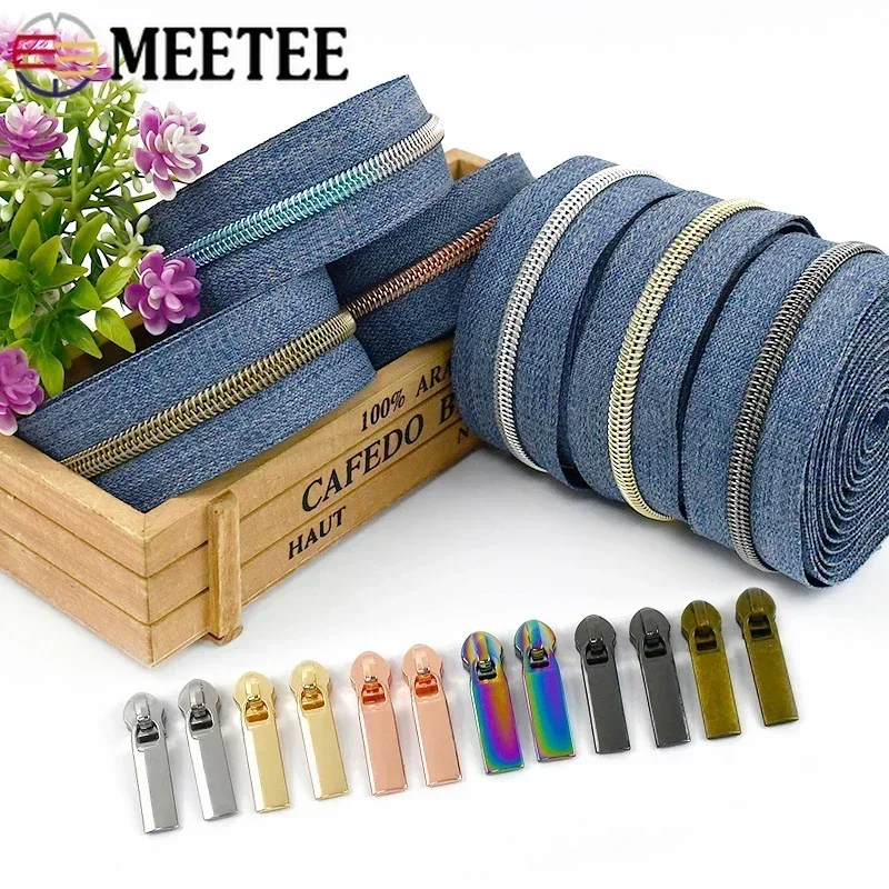 2/3/5M Nastro per cerniera in nylon con cursore estrattore per