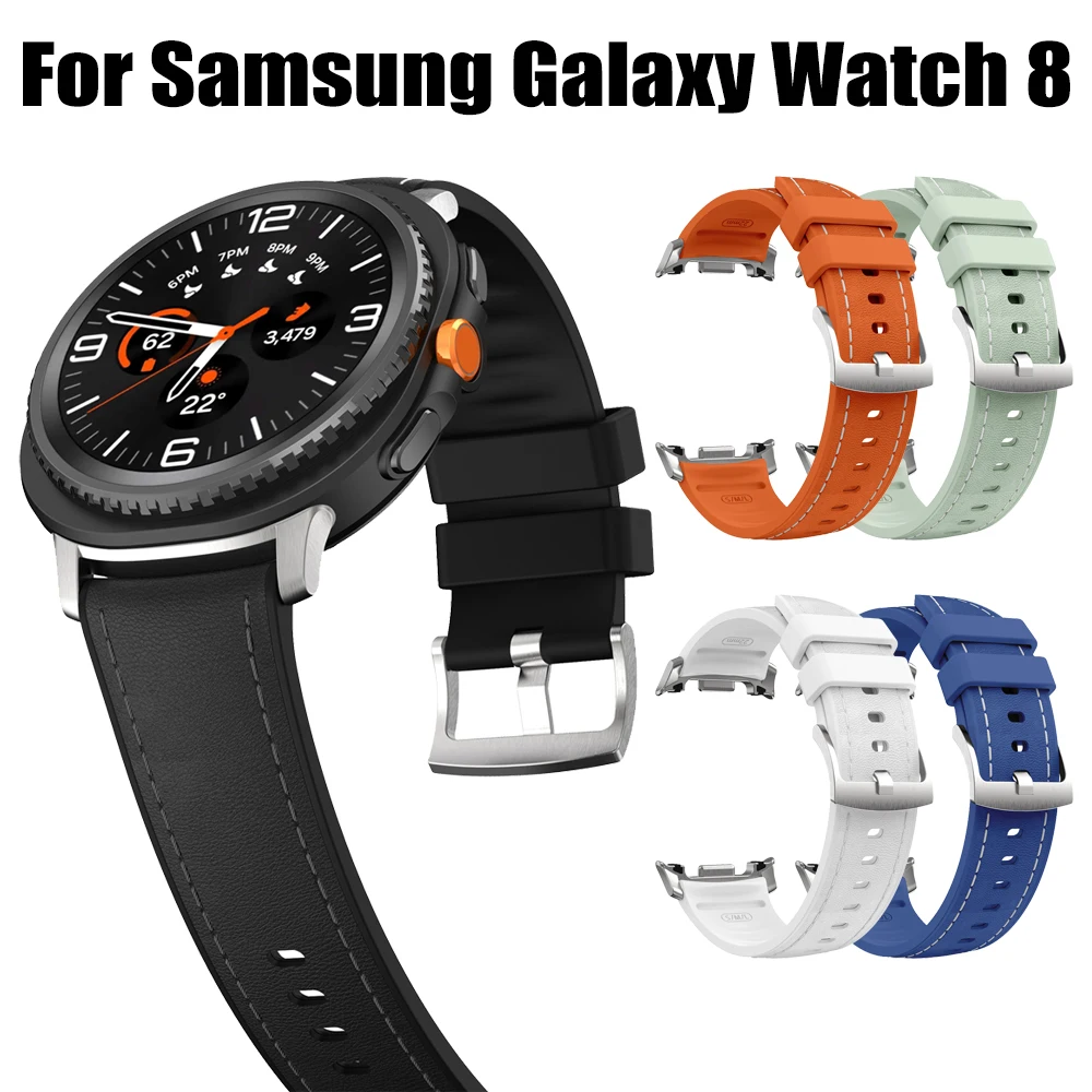 Premium Silicone-Leather Hybrid Sports Strap