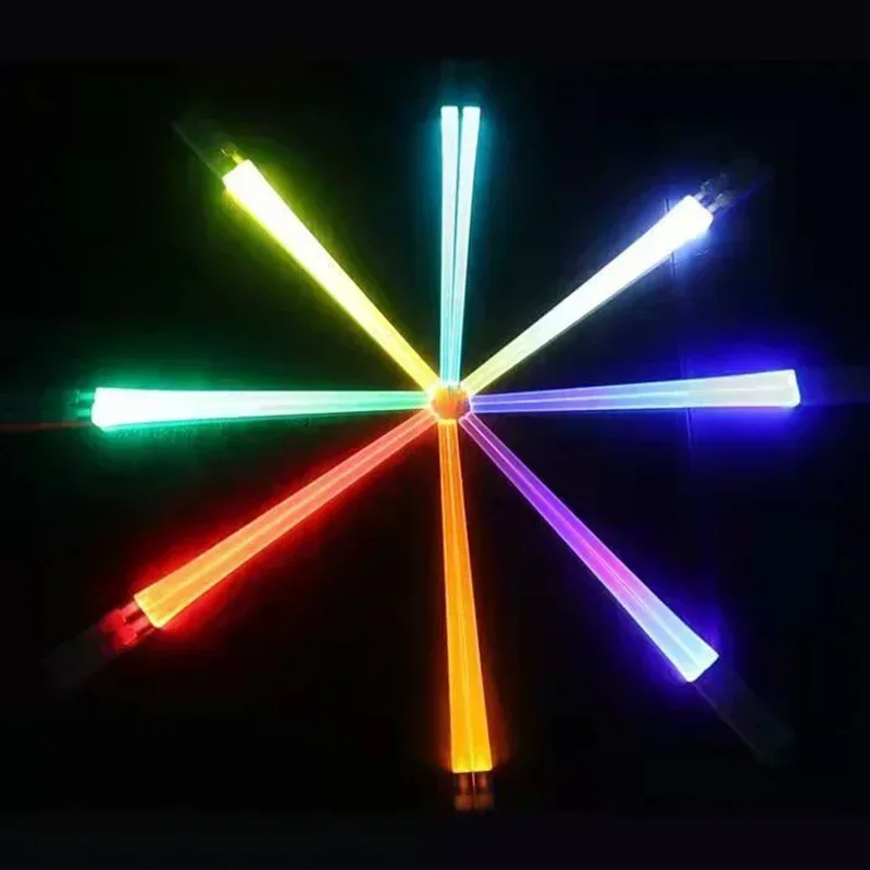 1 Pair LED Chopsticks Lightsaber Chopsticks Mini Chopsticks Reusable Chopsticks for Party Luminous Chinese Chopsticks