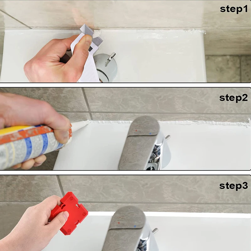 Caulking Tool Kit Silicone Profiling Kit7 Sealant Finishing Removal Tools Margin Trowel For Kitchen Toilet Tank Window Sink