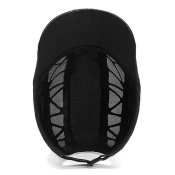 Breathable Mesh Adjustable Cozy Cotton Newsboy Hat Men's Mesh Flat  Golf Caps 3