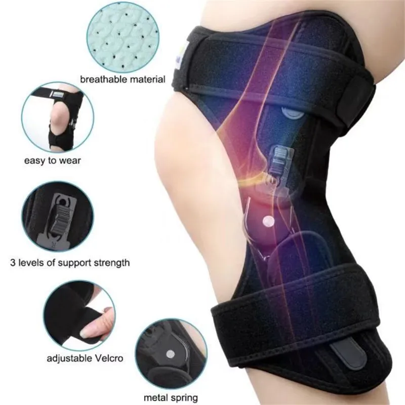 

Patella Knee Booster Protector Pad Outdoor Sports Auxiliary Joint Support Breathable Non-Slip Power Lift Hiking Rehabilitation