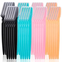 3/10Pcs  Makeup Scraper Eyebrow Trimmer Blade Women Face Shaver Portable Eye Brow Epilation Hair Removal Cutters Safety Knife 1