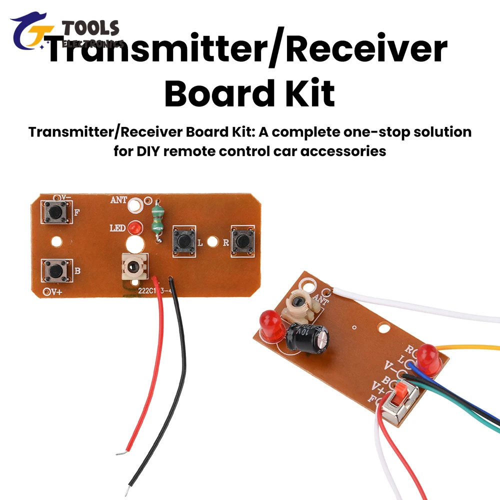 Kit émetteur récepteur 27MHz 4 canaux installé dans une voiture RC