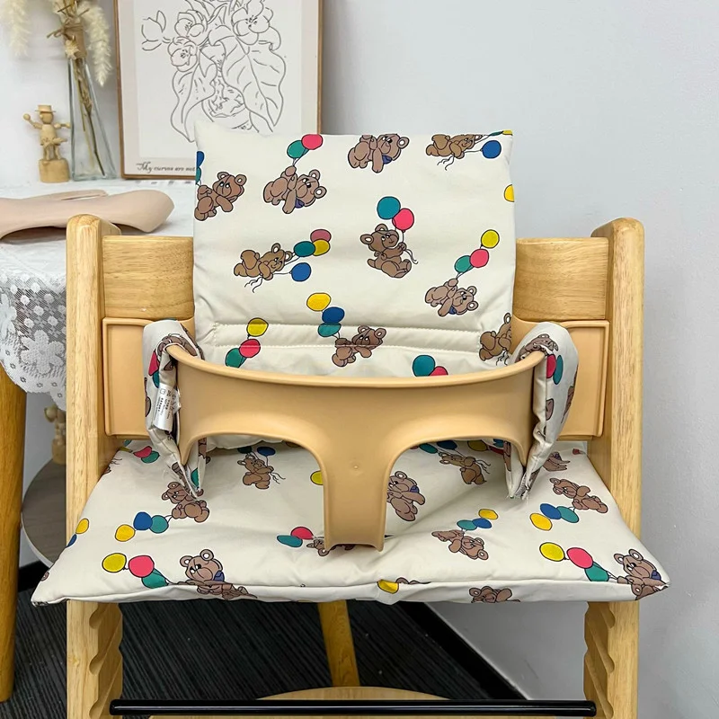 

Подушка для детского стула регулируемая съемная подушка для сиденья подкладка для детского стула мультяшная защита от грязи аксессуары для обеденного стула