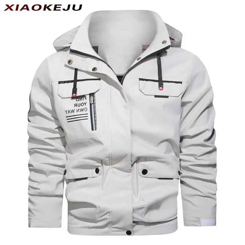 Military Jacket Men Bomber Male Cardigan Sport Outdoor Oversize Heating Techwear Windbreaker Heavy Sportsfor