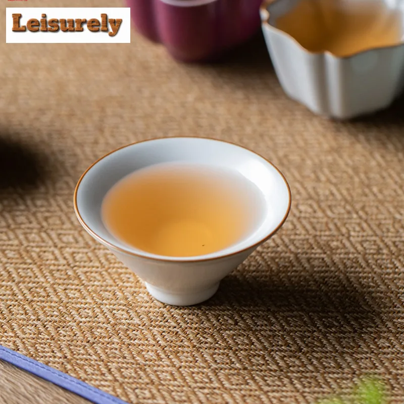 Five Famous Kilns Tea Cup Set Master Cup Personal Master Cup Exclusive High-end Household Ceramic Kung Fu Tea Set With Hand Gift