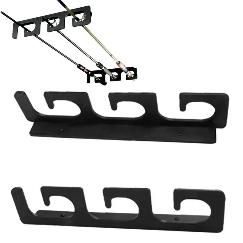 Fishing Rod Holders For Garage Wall Or Ceiling Fishing Rod Racks Storage  Hook Holds 6 Fishing Rods Wall Mounted Pole Holder