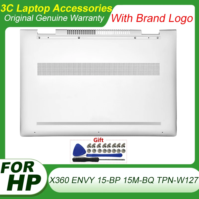 HP X360 ENVY15 15-BP 15M-BQ TPN-W127 노트북 하단 베이스 케이스 하단 커버, 실버 쉘 수리 934639-00..