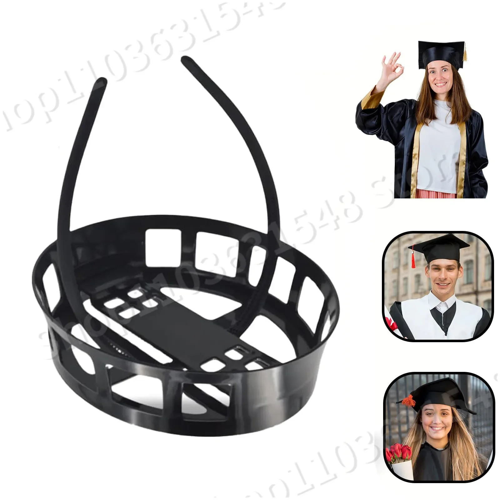 

Adjustable Grad Cap Remix Secures Headband Insert,Upgrade Inside Graduation Cap Don't Change Hair,Secure Hairstyle Unisex 2024