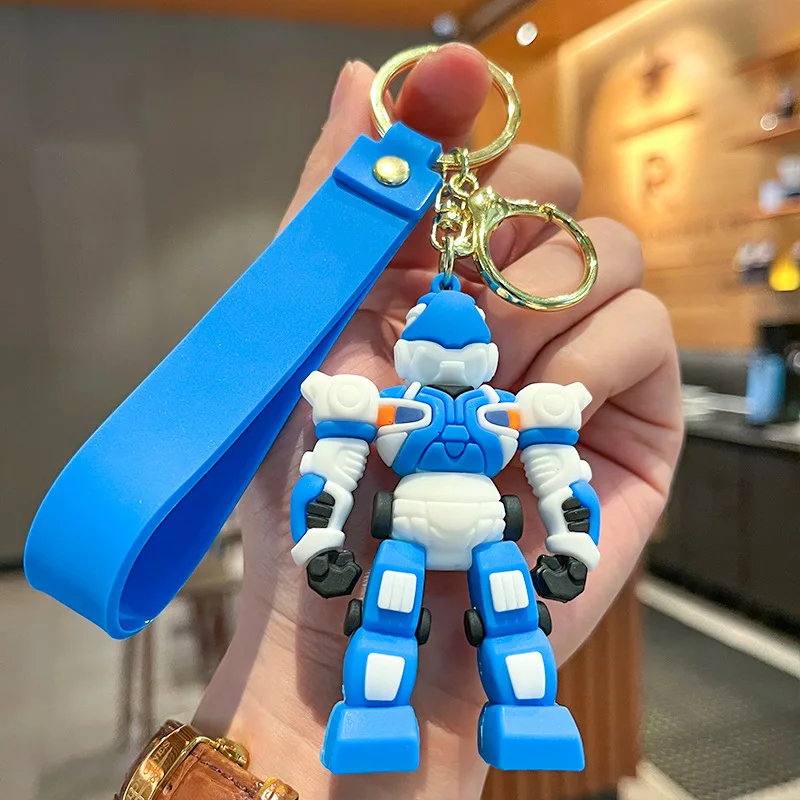 Transformers Keychain Action Figures Optimus Prime Bumblebee Pendants Anime Car Key Ring Cartoon Doll Backpack Pendant Toys Gift
