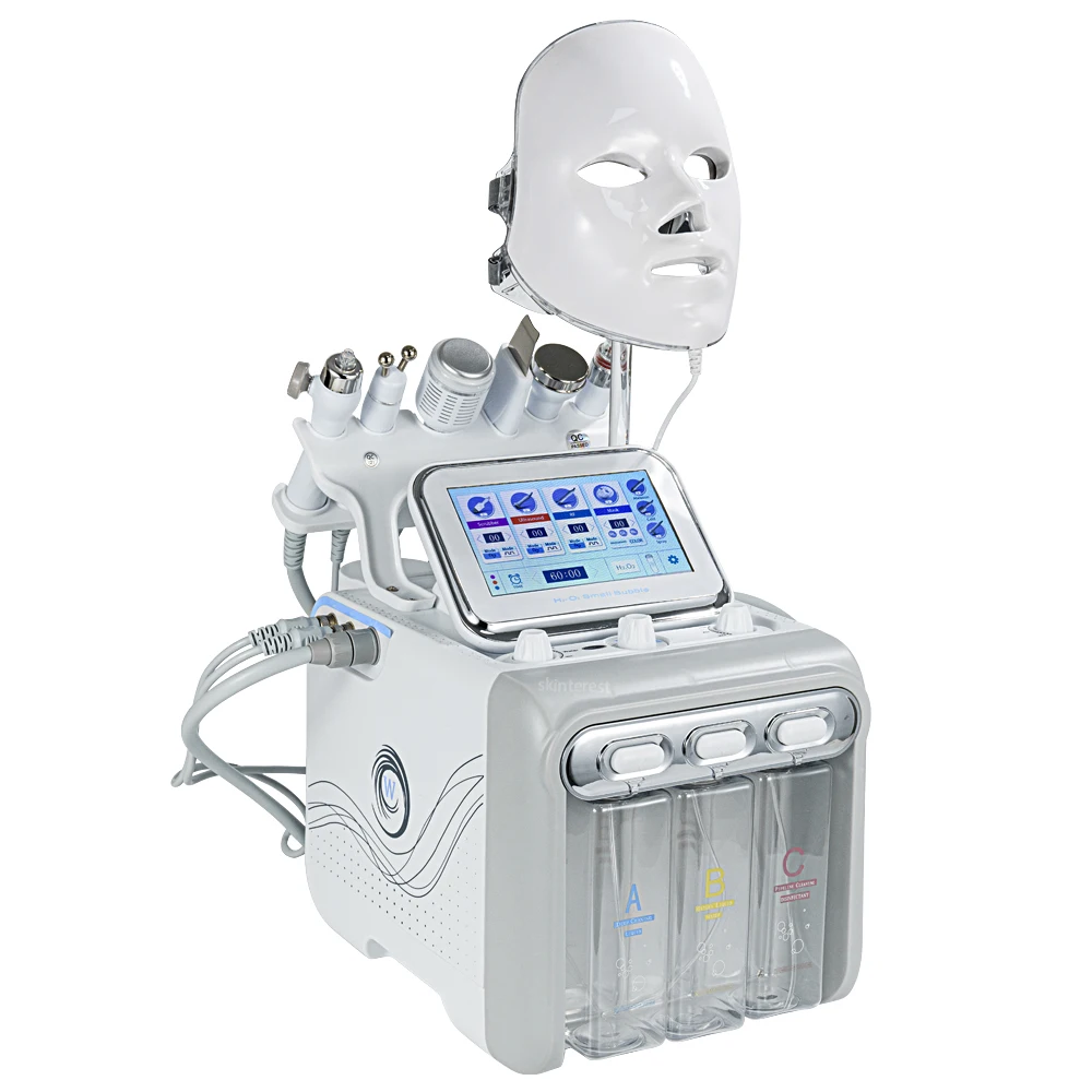 Facial Beauty Instrument 7 In 1 Water Oxygen Bubble Machine
