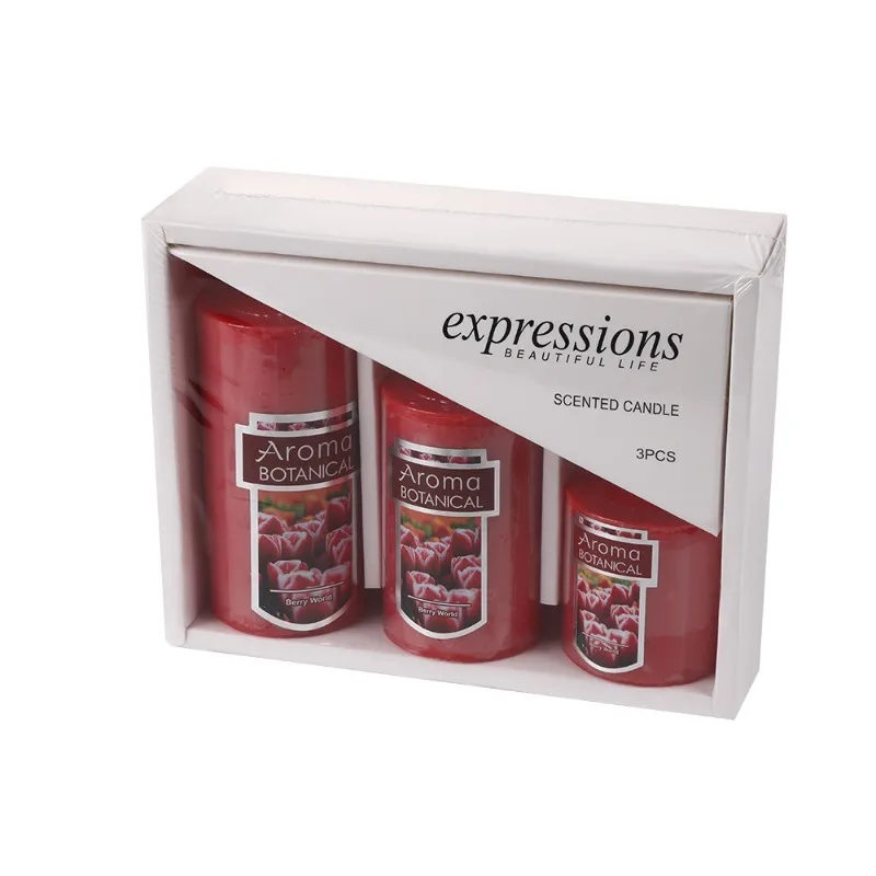 Elegant Minimalist Cylindrical Scented Candle Set for Romantic Ambiance and Home Decor
