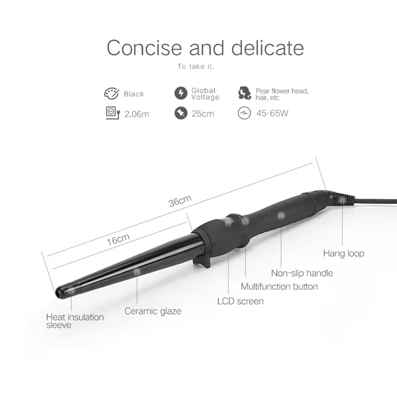 Ceramic Styling Tools professional Hair Curling Iron Hair waver Pear Flower Cone Electric Curler Roller Curling Wand