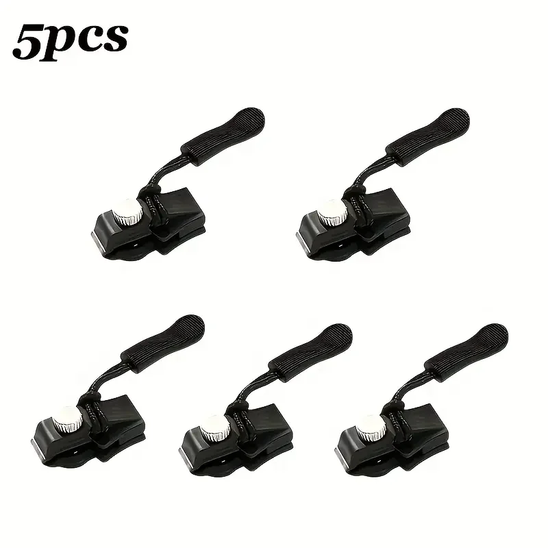 Versatile Zipper Repair Kit - Easy-Install Replacement Pulls for Apparel & Accessories (5pcs)