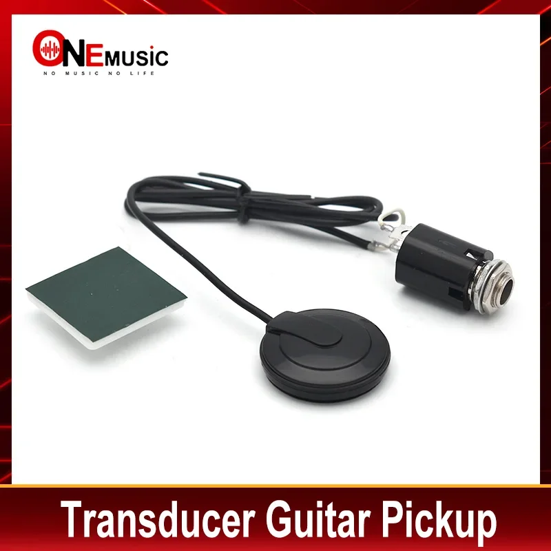 Micro Piézo Autocollant À Trois Disques Avec Jack Pour Guitare