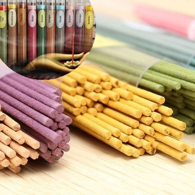 50Sticks Incense Burners Aromatherapy Fragrance Spices Fresh Air Natural Aroma Indoor Spices Sandalwood Air Cleaner