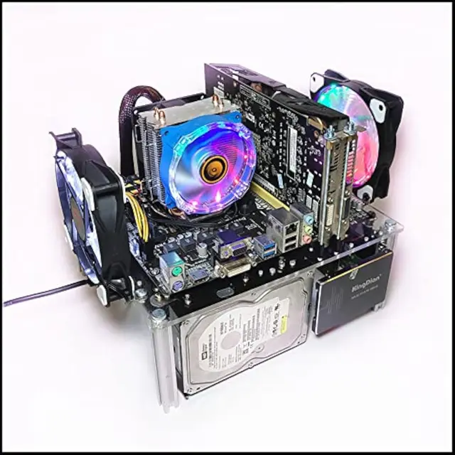 PC Open Chassis Computer Case Heat Dissipation Acrylic ATX ITX Motherboard Test Bench DIY Computer Case CPU Water Cooling - Image 5