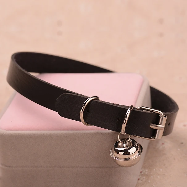 Charm PU Leather Small Bell Choker Necklace Punk Style Women Torques Women Gothic Club Cross Jewelry Necklace metal choker necklace