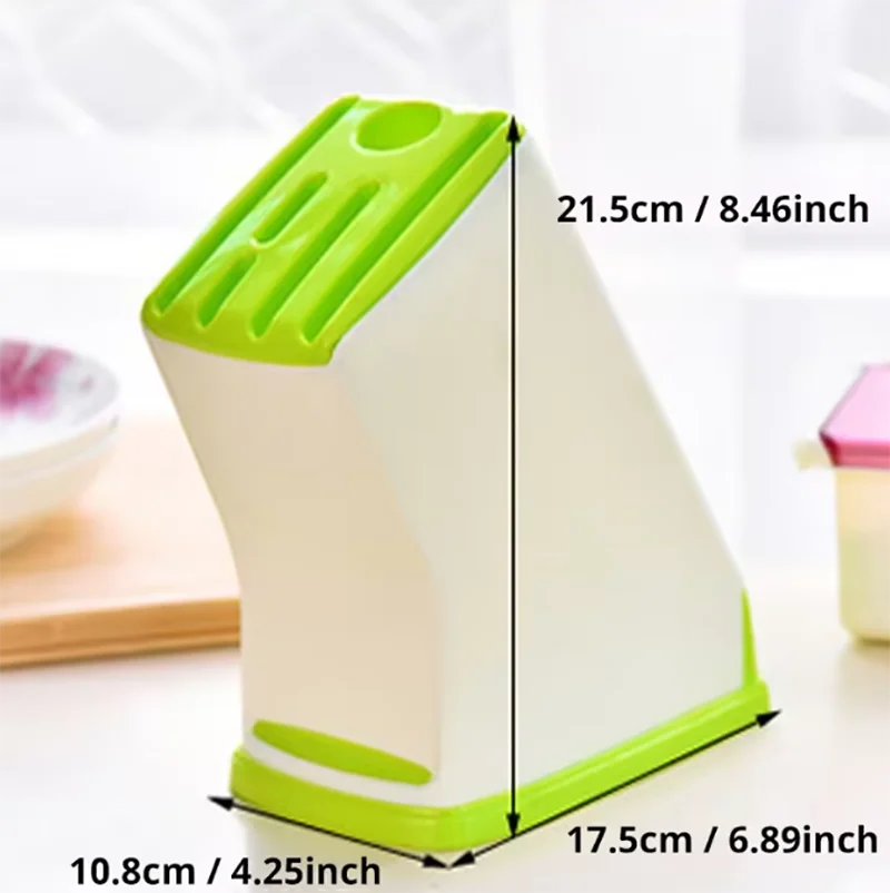 1pc MultiFunction Durable Kitchen Plastic Knife Stand Holder Storage Drainage Cutlery Rack Organizer knife holder