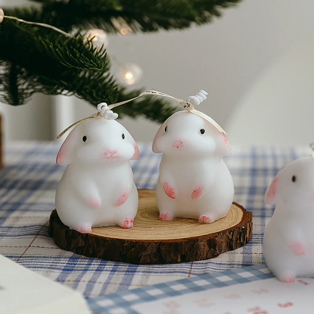 Rabbit Shape Scented Candles Home Decor Bunny Animal Candle Wholesale