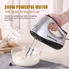 SUNATUR Hand Mixer 110-240V Blender 300W Electric Food Processor 3 in 1 Mixer Kitchen Appliances Machine Mixer for Baking 5