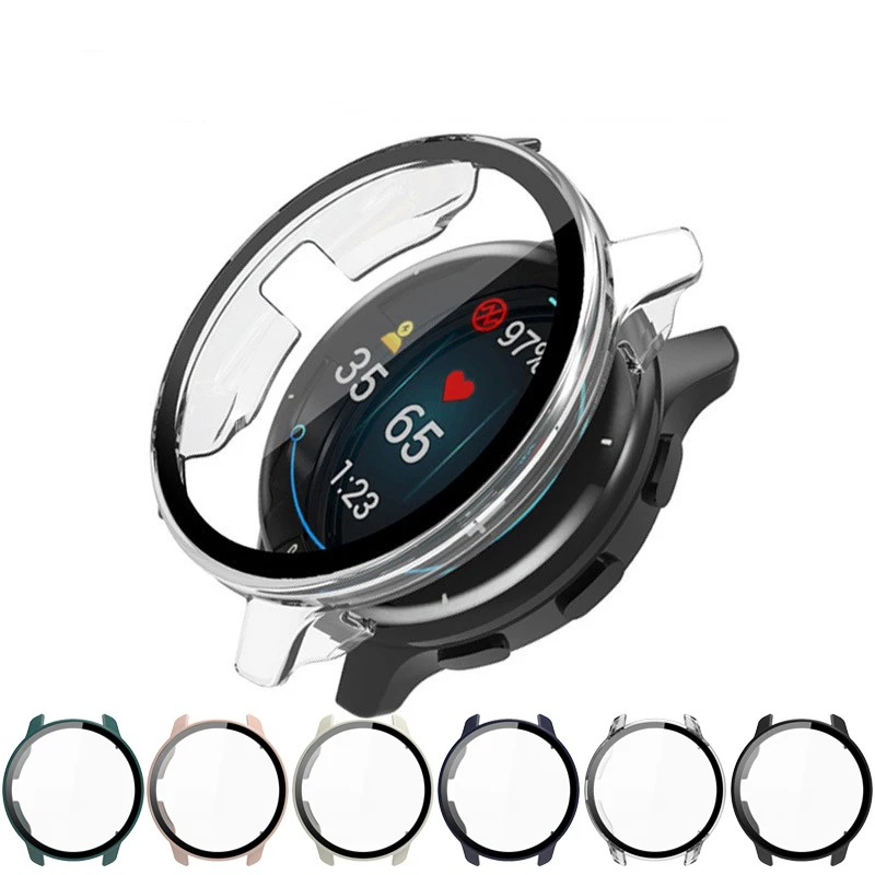 Hard Edge Shell Glass Screen Protective Case for Garmin Venu 2/3 2s/3s/2Plus