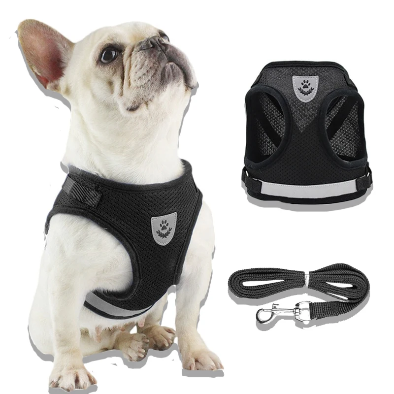 Pet Dog Tshirt Leash Leash Under Vest Harnesses Mesh Breathable Adjustable Easy Control Reflective Undershirt Dog Harness Collar Pet Dog Tshirt Leash Leash Under Vest Harnesses Mesh Breathable Adjustable Easy Control Reflective Undershirt Dog Harness Collar
