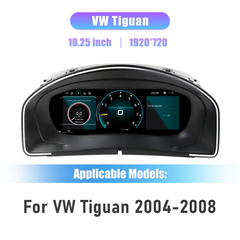 Digitales Armaturenbrett-Cluster für VW EOS Tiguan Touran Scirocco Seat Leon Crafter Sharan Virtual Cockpit Instrumententafel – Detail 9