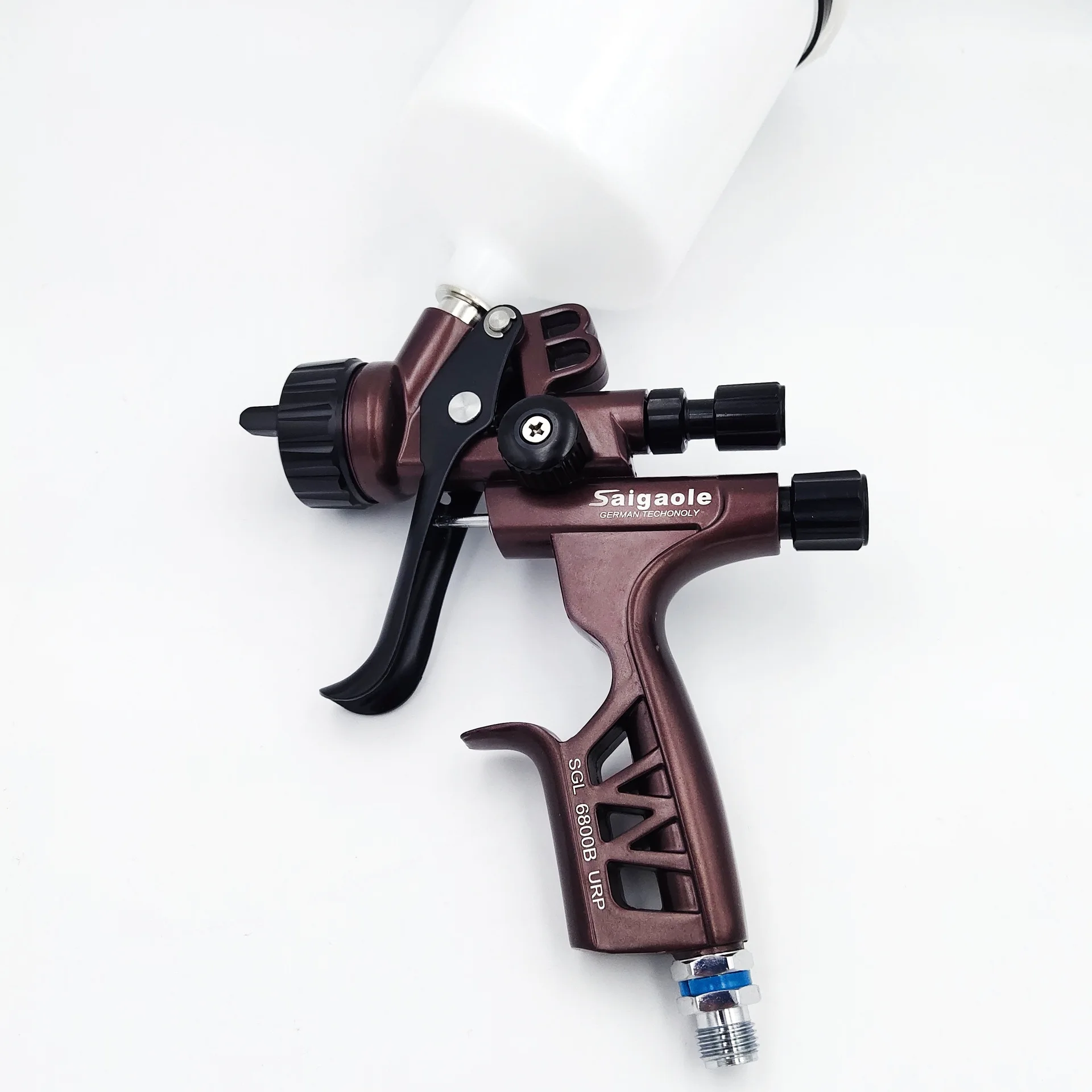 Upper Pot Spray Gun 1.3mm Auto Furniture Leather Sheet Metal Paint Spray Gun High Atomization 6800 Gravity Manual Pneumatic Tool 2