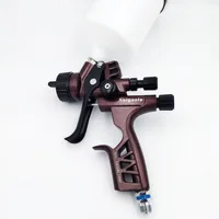 Upper Pot Spray Gun 1.3mm Auto Furniture Leather Sheet Metal Paint Spray Gun High Atomization 6800 Gravity Manual Pneumatic Tool 2