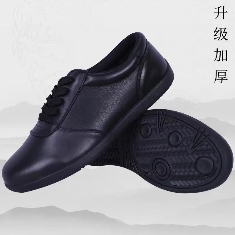 Professional Men Women Martial Arts Shoe Designer Taekwondo Shoes Unisex Comfortable Wushu Shoe Couples Leather Taiji