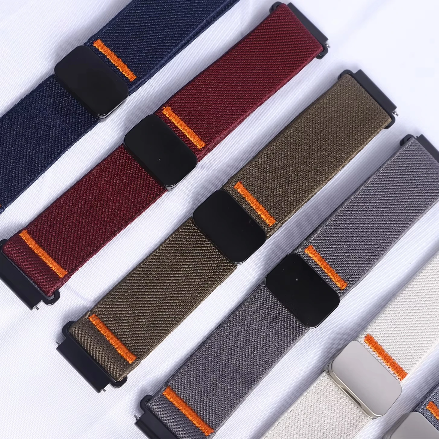 Nylon Magnetic Strap Bracelet for Smartwatches - 20/22mm Band