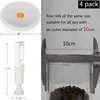 Vacuum Lids forJars Fits All Outer Diameter 10cm Jars Container Reusable Vacuum Sealing Lids BPA -Free Food Vacuum Lid Keep Food 5