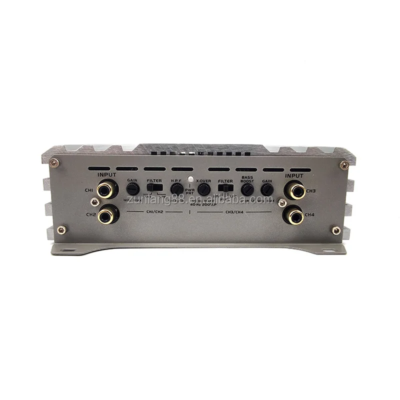 최고의 12V 차량용 파워 앰프 4채널 AB급 카 서브우퍼 앰프 RMS 130W*4 2옴 강력한 베이스 우퍼 카 스피커 앰프