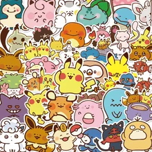 

38Pcs/bag Pokemon Stickers Cartoon Cute Anime Pikachu Phone Laptop Luggage Skateboard Decorative Paper Children's Toy Stickers