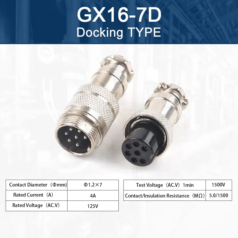 GX16 2/3/4/5/6/7/8/9/10 Pins Aviation Plug Aviator Socket Butt Joint Male&Female Docking Connectors image 14