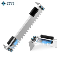 Home Wall Curved Handle Multifunctional Decoration Stainless Steel Super Long Square Notched Trowel For Large Format Tiles 2
