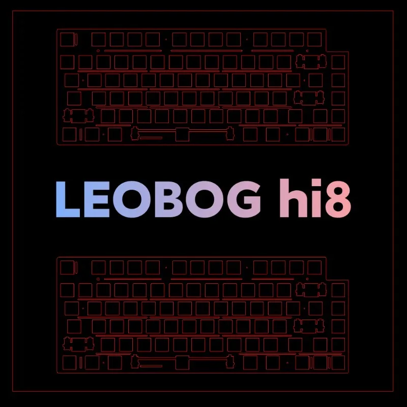 Leobog Hi8 Hi8se 키보드 포지셔닝 보드 맞춤형 FR4 탄소 알루미늄 황동 전자 스포츠 게임 기계식 키보드 액세서리 선물