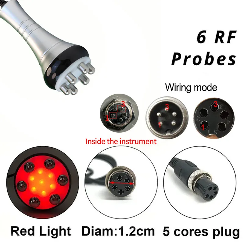 Body Slimming Machine Ultrasonic Cavitation Probe Vacuum Rf Radio Frequency Laser Reduction Lipolaser Firm Skin Beauty
