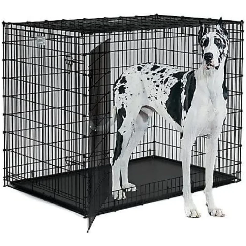 SL54DD Ginormus Double Door Dog Crate for XXL for the Largest Dogs