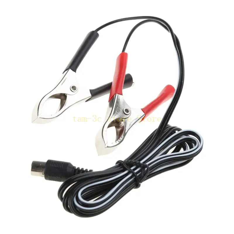 

12V Power Cable Crocodiles Wire for Blower Fans Male Plug to Clamps Cable for Electric Air Blower