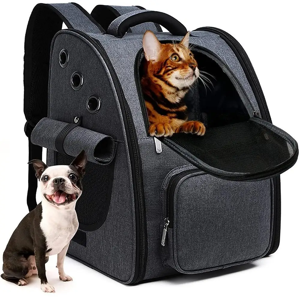 custom color logo foldable pet carrier travel bag Weekend Outdoor Camp Stroll Cat Backpack Bag