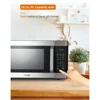 icrowave with 10 Power Levels, Small Microwave with Pull Handle Child Safety Lock, 1100 Watt Mic 6