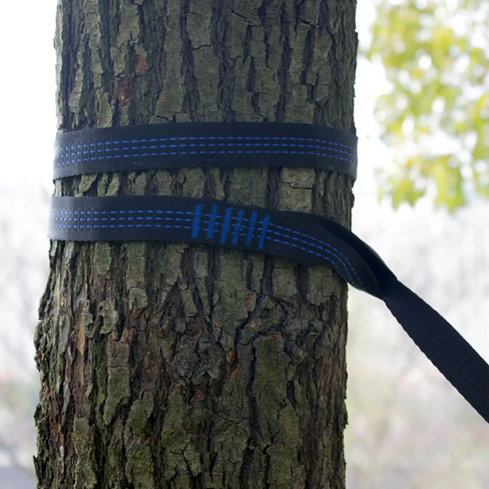 2 Pcs/Set Outdoor Hammock straps Special Reinforced Polyester Straps High Load-Bearing Barbed Black