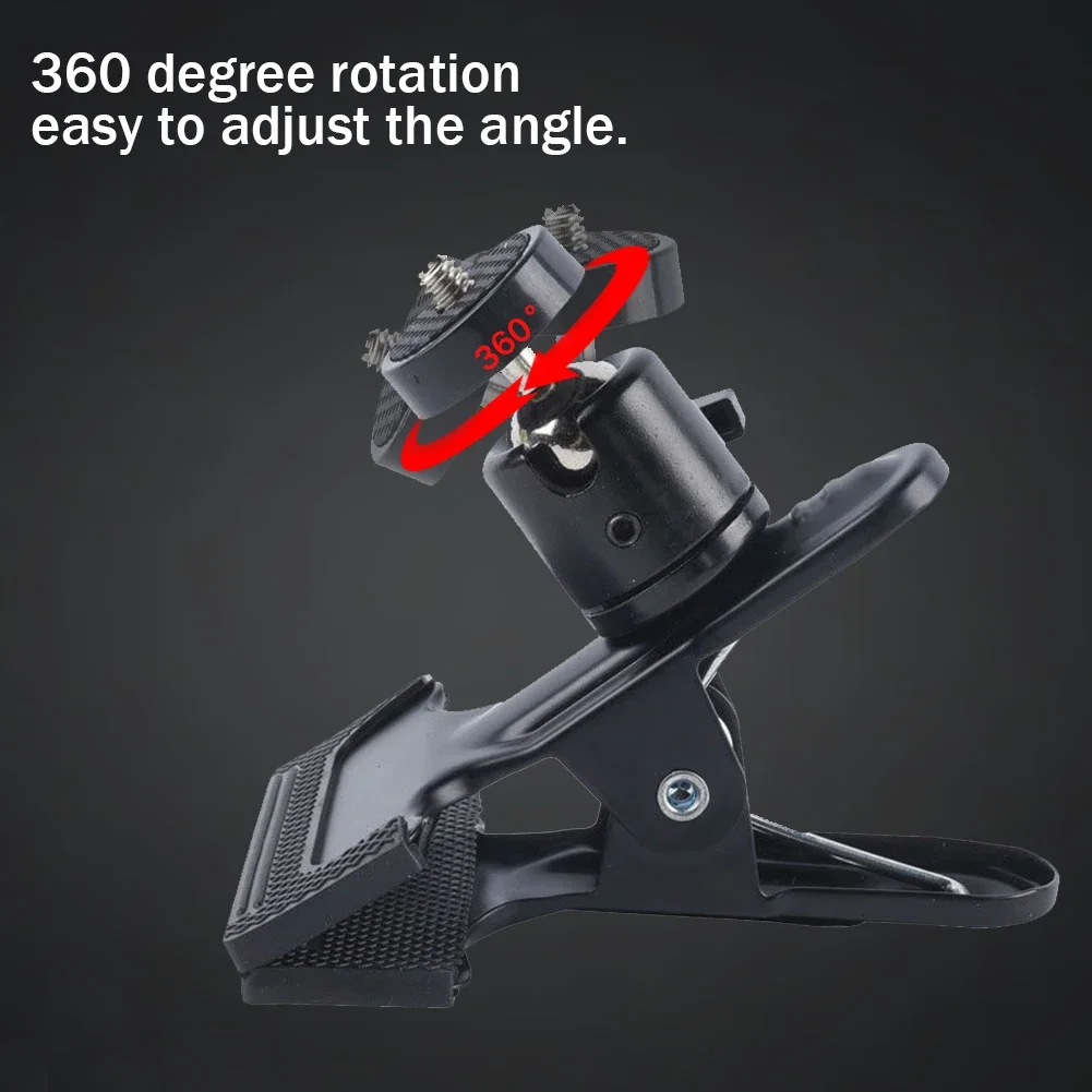 1 Pair Cross Stitch Clip Clamp Non-slip Table Edge Embroidery Clip Adjustable Table Clamp 360 Rotation Metal for Camera Tripod