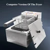 Commercial 110V 220V Electric Fryer Machine Stainless Steel Single Tank 6L Deep Fryer Restaurant Equipment Chicken Chips Fryer 2