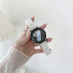 Versatile Resin Strap for Smartwatches - 20mm/22mm Band (White)