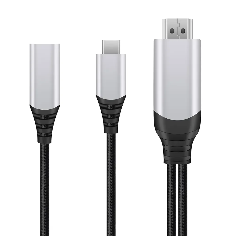 3 1 USB-C HDMI ȣȯ TV ̺  ܼ  ̺ 4K HD  PD ٵ ܼ ڵ