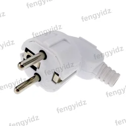 Universal AC Power Adapter with Detachable Plug - 16A 250V, White & Black (WHITE)